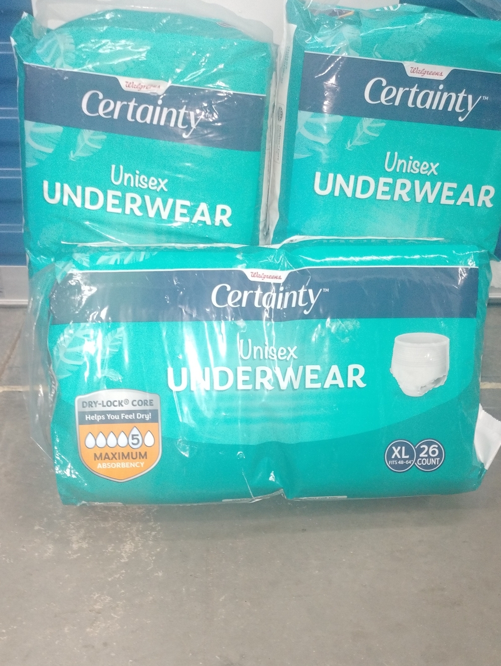 CertaintyUnisex Underwear — XL 26 CV Count by Walgreens